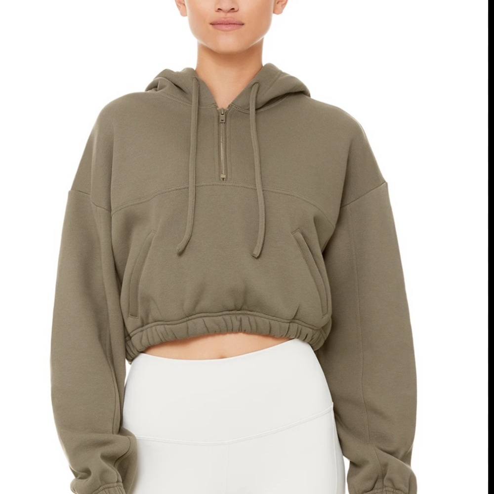 Alo Yoga Stadium Half Zip Hoodie large